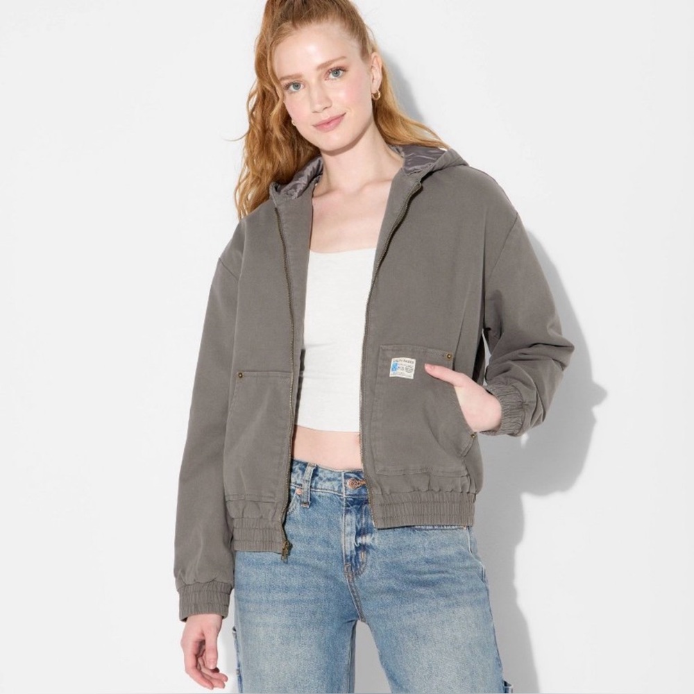 Wild Fable Charcoal Utility Jacket